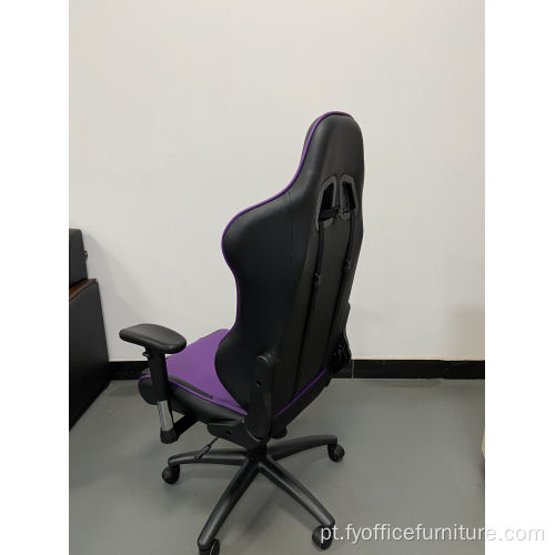 Preço de venda total Cadeira de jogos para computador em couro para escritório com apoio de braço